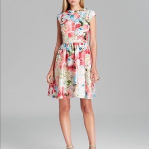 Cynthia Steffe boatneck cocktail dress.